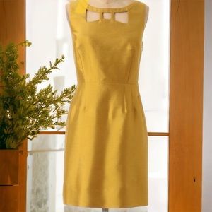 Anthropologie Yellow Mini Dress